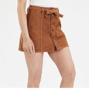 American Eagle High-Rise A-Line Mini Skirt